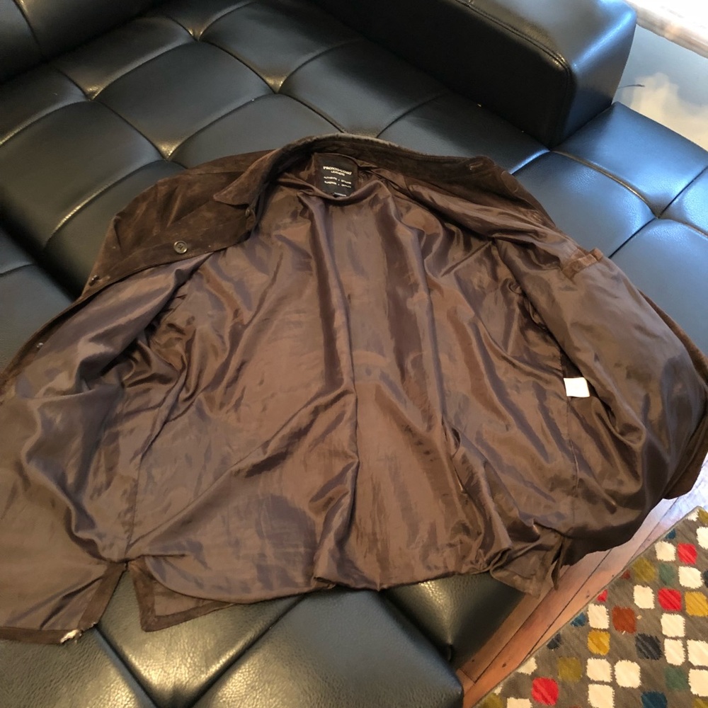 Sued brown jacket - Picture 2 of 5